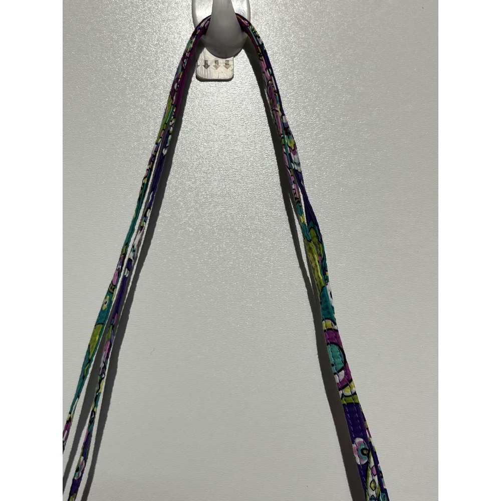 Vera Bradley Go Wild Paisley Quilted Cotton Crossbody Bag Purple Teal 14539-144 - Picture 2 of 14